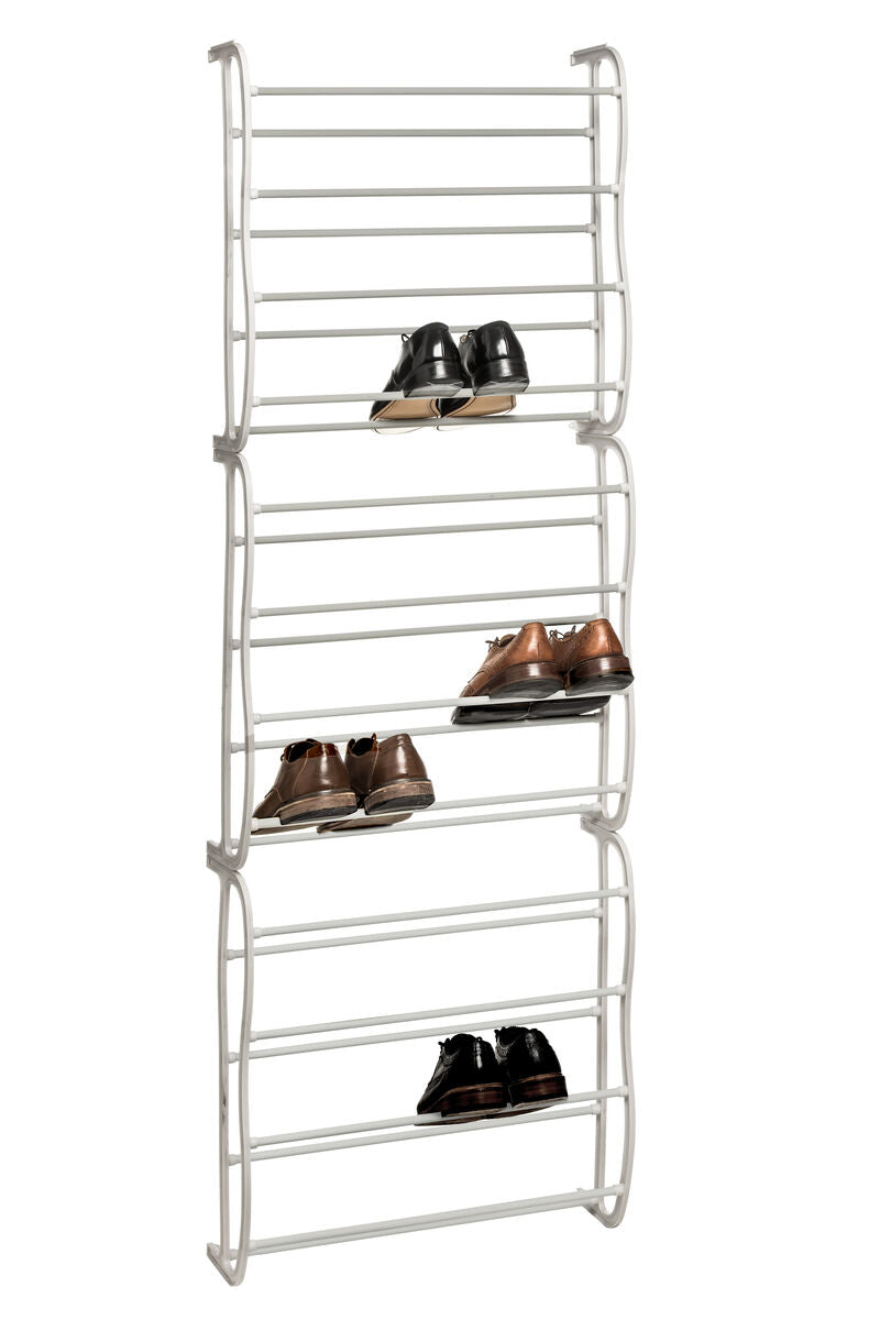 Tavia Over Door Cream 12 Tier Shoe Rack