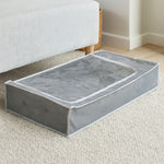 Tavia Grey Underbed Storage Bag with Window