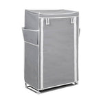 Tavia Grey 5 Tier Shoe Rack with Cover