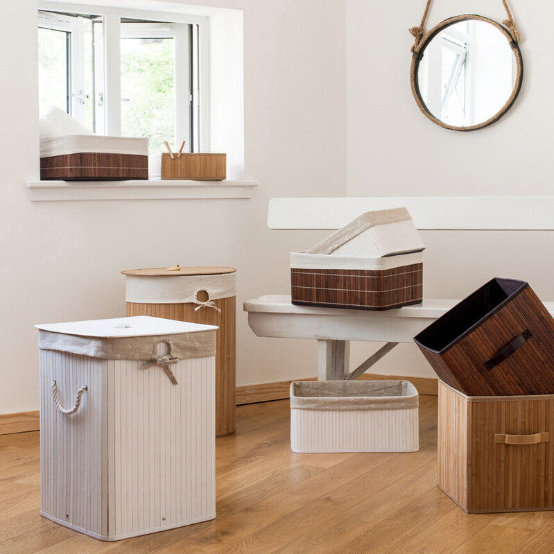 Kankyo Dark Brown Bamboo Storage Boxes