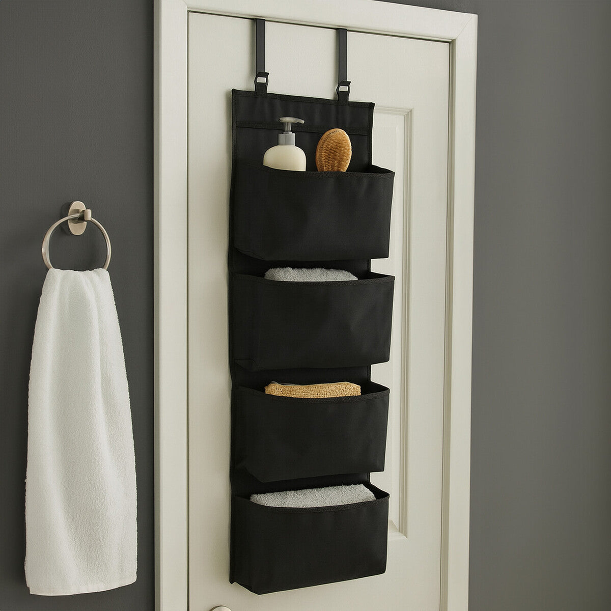 Verti Over Door Black Hanging Organiser