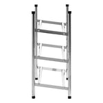 Tavia Three Tier Chrome Shoe Rack