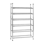 Tavia Six Tiers Chrome Shoe Rack