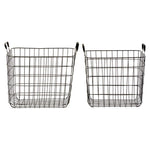 Set Of 2 Rowan Black Wire Storage Baskets