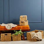 Lidi Set Of 5 Water Hyacinth Storage Baskets