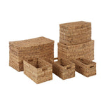 Lidi Set Of Six Water Hyacinth Storage Baskets
