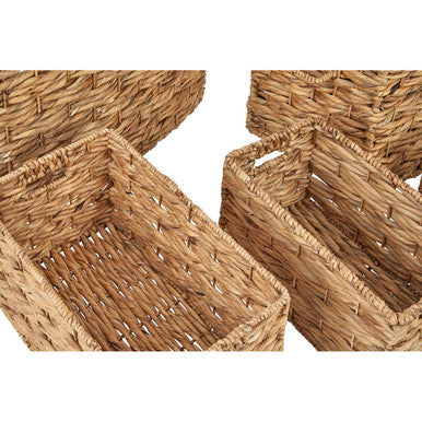 Lidi Set Of 6 Water Hyacinth Storage Baskets