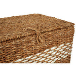 Lidi Set Of Three Rectangular Seagrass Baskets With Lids