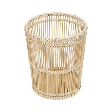 Ezell Natural Rattan And Bamboo Waste Paper Bin