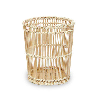 Ezell Natural Rattan And Bamboo Waste Paper Bin