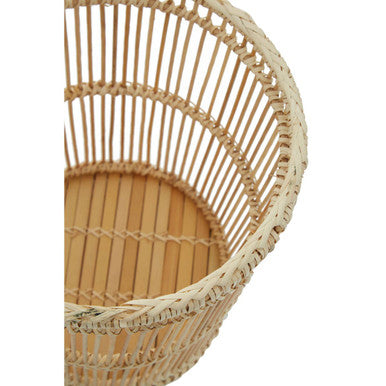 Ezell Natural Rattan And Bamboo Waste Paper Bin
