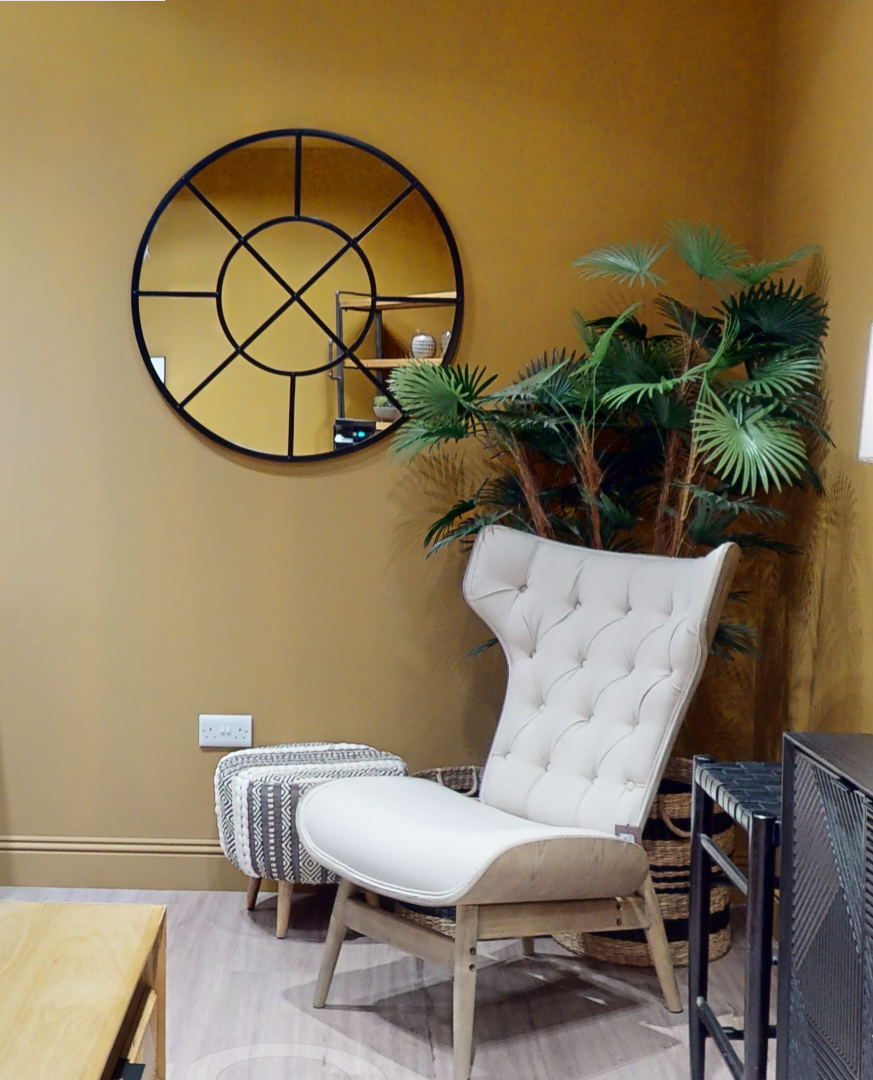 Arles Set of 2 Seagrass Baskets with Black Stripes