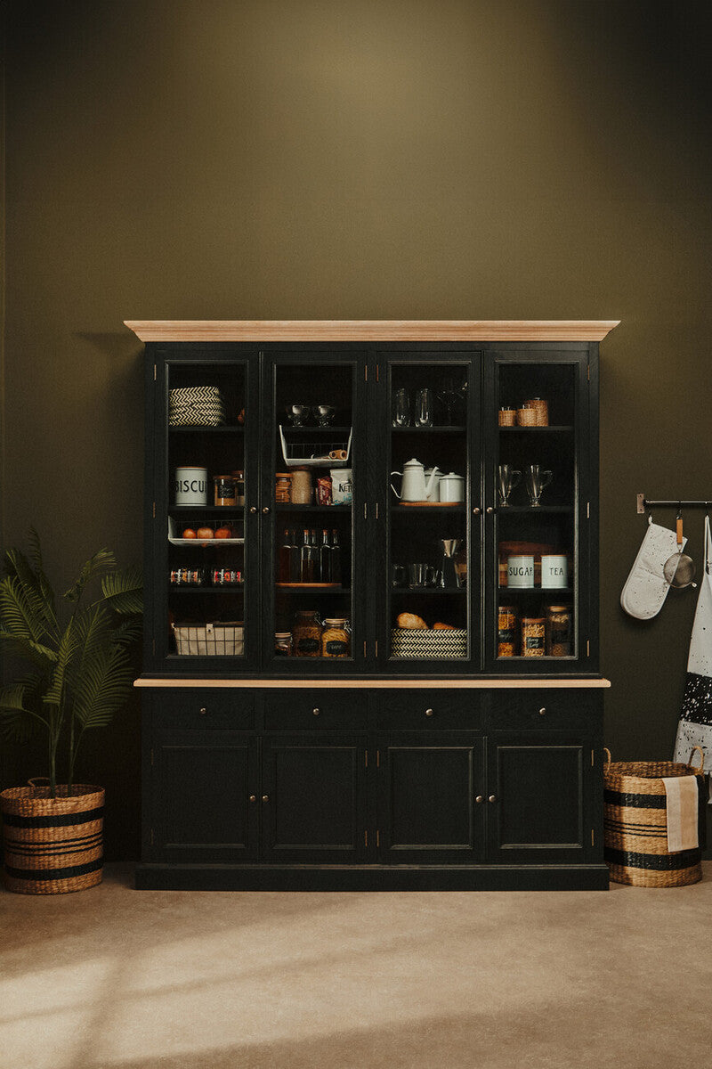 Arles Set of 2 Seagrass Baskets with Black Stripes