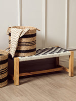 Arles Set of 2 Seagrass Baskets with Black Stripes