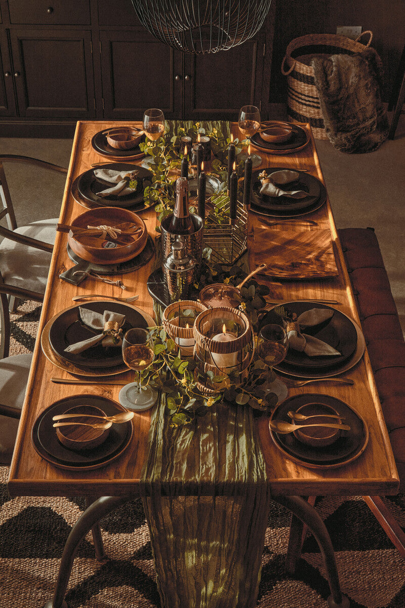 Arles Set of 2 Seagrass Baskets with Black Stripes