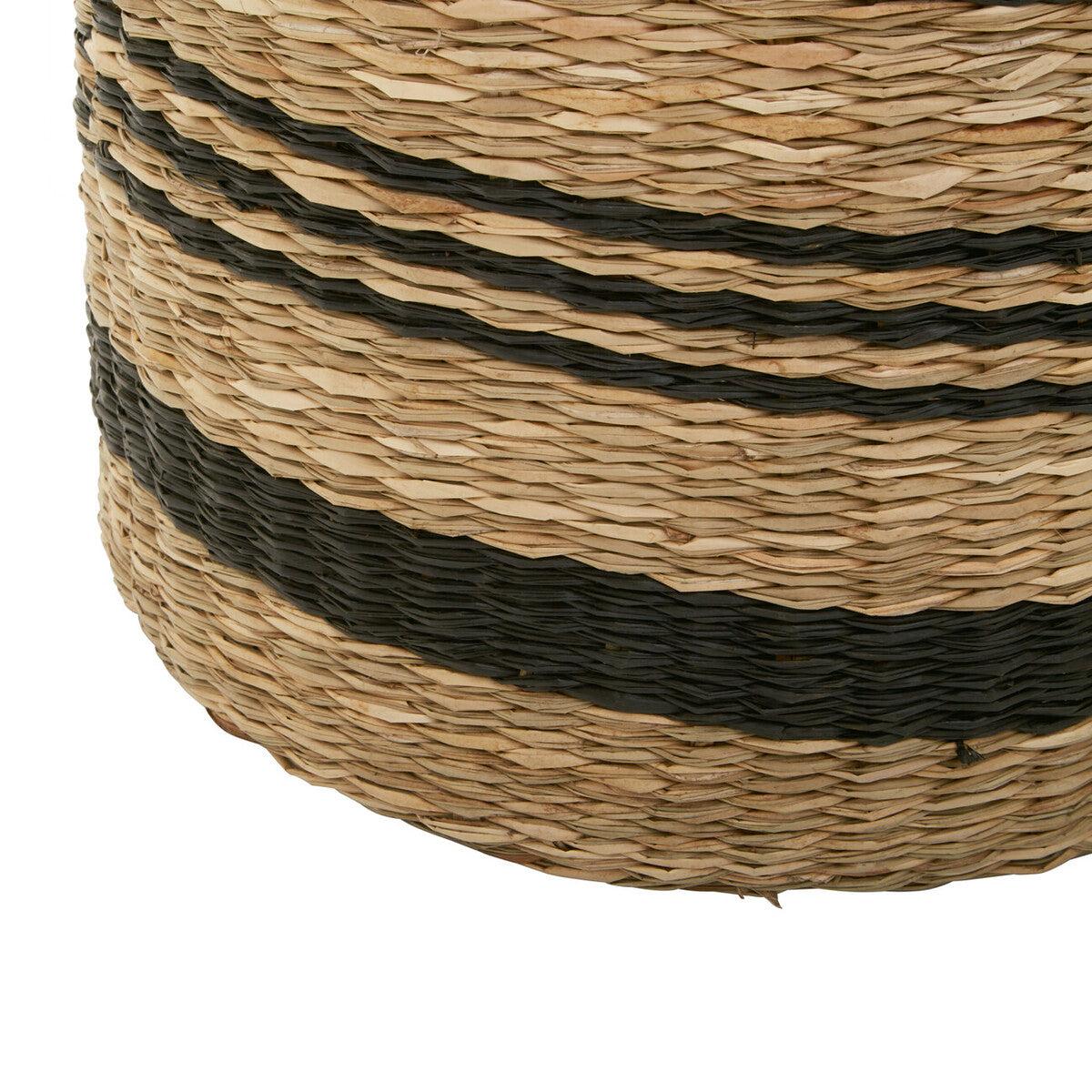 Arles Set of 2 Seagrass Baskets with Black Stripes