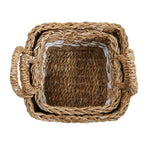 Lidi Set Of Two Square Seagrass Baskets