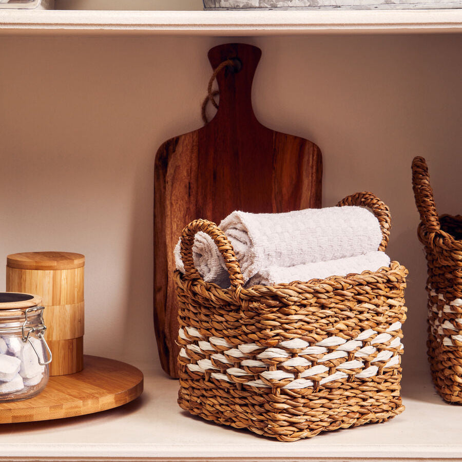 Lidi Set Of Two Square Seagrass Baskets