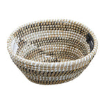 Lidi Set Of Three Oval Straw Baskets
