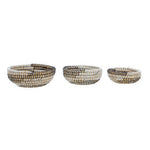 Lidi Set Of 3 Baskets With Black And White Detail