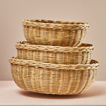 Lidi Set Of Three Bamboo Baskets