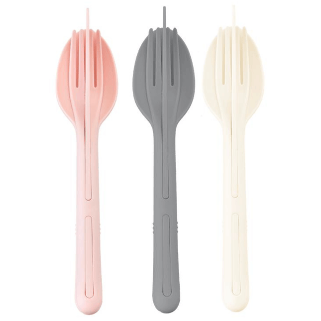 Reusable On-The-Go Cutlery Set - Assorted Colours-Bargainia.com