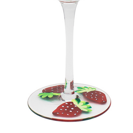 Strawberry Hand Painted Gin Cocktail Glass-5010792491554-Bargainia.com