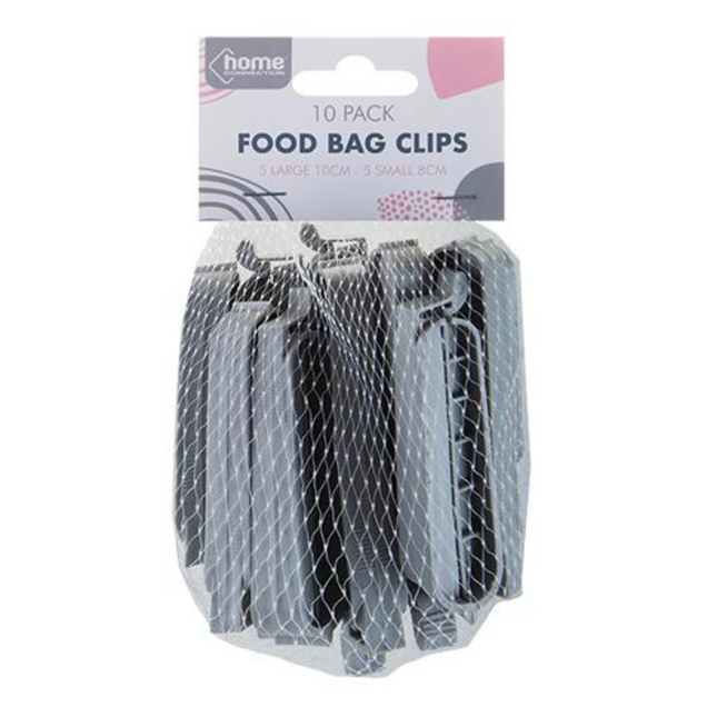 Food Bag Clips Set - Pack of 10 Assorted Colours-5050565736451-Bargainia.com