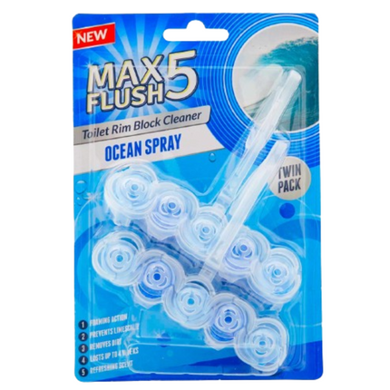 Max Flush 5 Toilet Block Ocean 2 x 45G