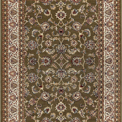 Green Traditional Floral Rug - Virginia