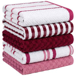 OLIVIA ROCCO 5 Pack Cotton Terry Kitchen Towels 45x65cm Super Absorbent Quick Drying