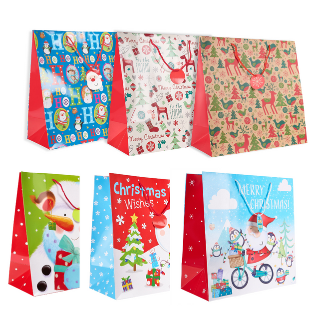 Christmas Gift Bag Paper Assorted XL - 45 x 45 x 20cm