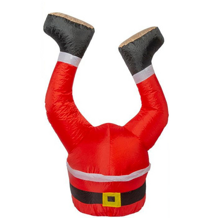 Christmas Inflatable Outoodr LED Santa Buried Decoration 1.2M