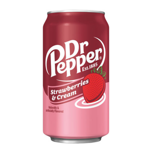 Dr Pepper Strawberry & Cream Soda 335ml-Bargainia.com