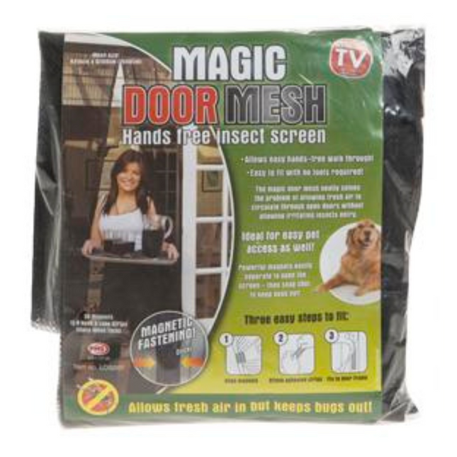 Magic Magnetic Door Mesh Screen Net Anti Mosquito Insect Fly Curtain 210 x 100cm-5050565277640-Bargainia.com