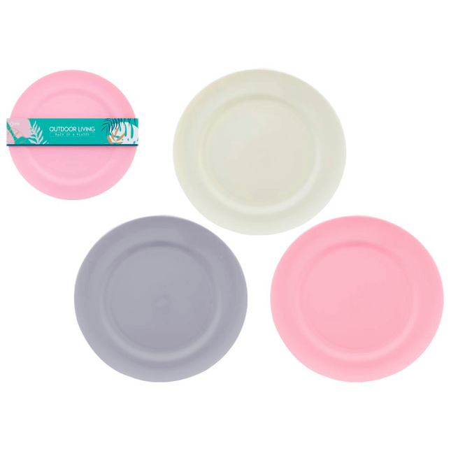 Plastic Picnic Plates Pack of 4-Bargainia.com