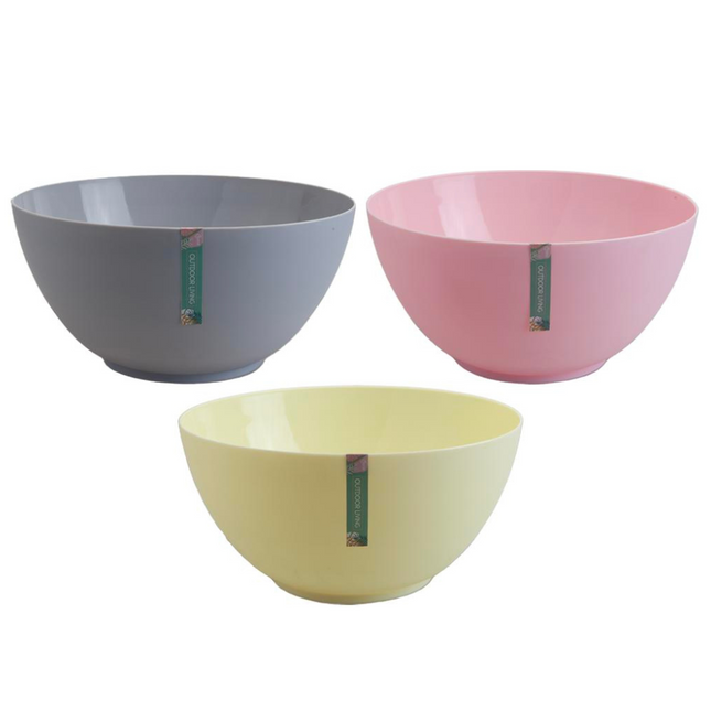 Plastic Serving Bowl Assorted Colours-Bargainia.com