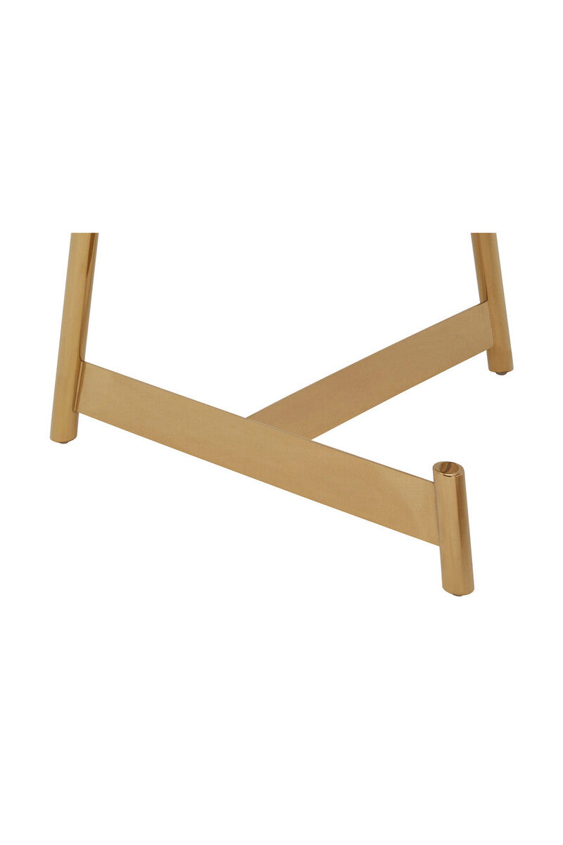 Alvaro Gold Set Of 2 Round Coffee Tables