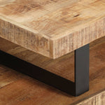 2 Piece Coffee Table Set Solid Mango Wood - Bargainia.com - 
