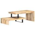 2 Piece Coffee Table Set Solid Mango Wood - Bargainia.com - 