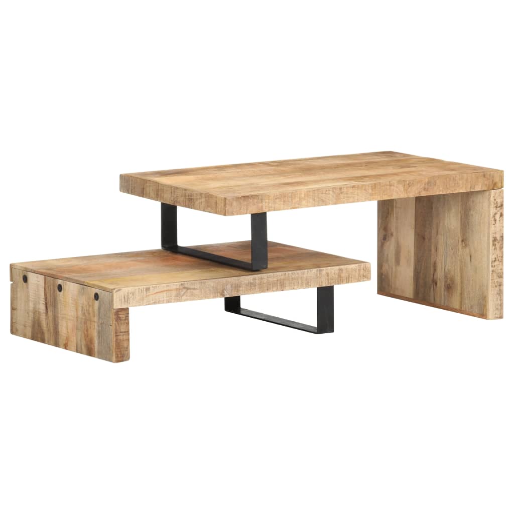 2 Piece Coffee Table Set Solid Mango Wood - Bargainia.com - 8720286110904 - 320392