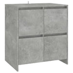 2 Piece Sideboard Concrete Grey Engineered Wood - Bargainia.com - 