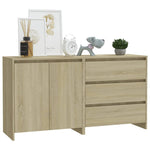 2 Piece Sideboard Sonoma Oak Engineered Wood - Bargainia.com - 