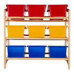 Kids 3 Tier Pine Frame Storage Unit