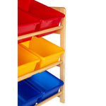 Kids 3 Tier Pine Frame Storage Unit