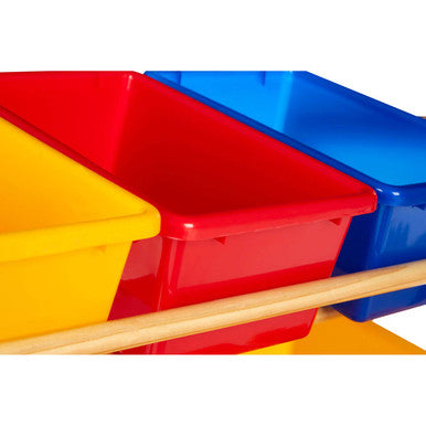 Kids 3 Tier Pine Frame Storage Unit