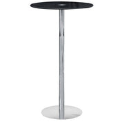 Adam Black Tempered Glass Bar Table