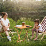 Heva Tropical Hevea Wood Folding Snack Table