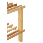Arla Natural And Cedar Wood 2 Tier Shoe Rack