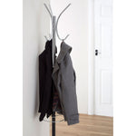 Drew Black and Chrome Floor Standing Coat Stand
